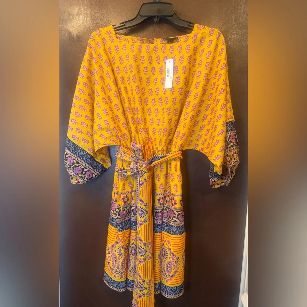 J. Crew NWT dolman sleeve dress, 
re-imagined Block Print. 
lined/pockets MP - Picture 4 of 13